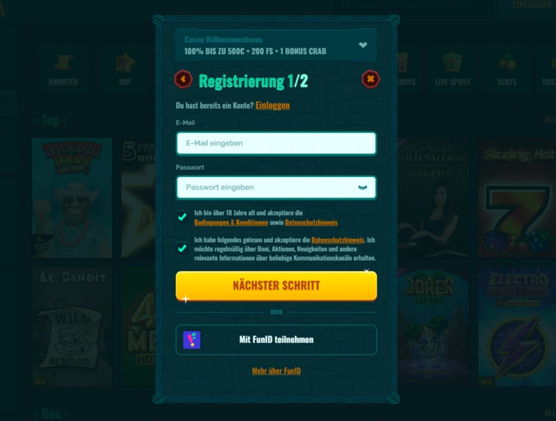 spinanga login page